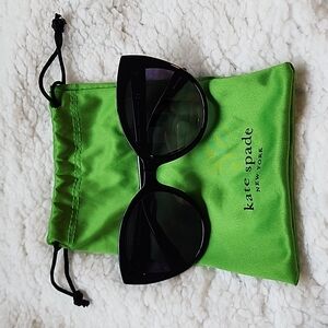 Kate Spade Black Cat-Eye Sunglasses